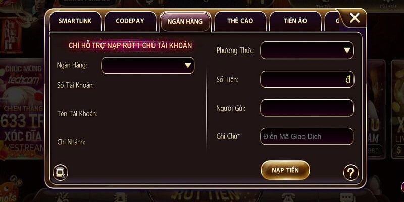 Ưu đãi nạp tiền hấp dẫn